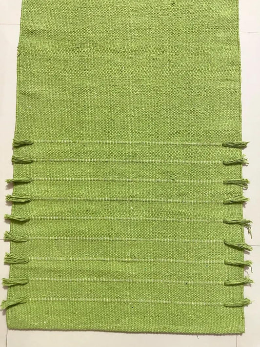 Payal Rugs Cotton Yoga Mat - Eco-Friendly Hand-Woven Rug - Non Slip & Thick (24”x72”x5mm) for Yoga Everyday Fitness at Home - Comfortable Extra-Long
