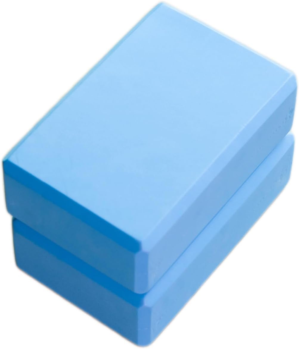 Yoga Block High Density EVA Foam Blocks 2 Packs 9"x6"x3" Each, Supportive, Lightweight with Beveled Edges for Yoga, Pilates, and Meditation