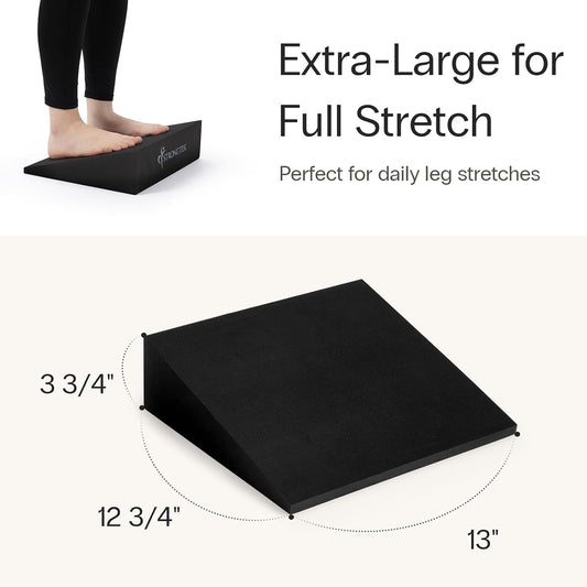 Yoga Wedge Blocks, XL Foam, 16.5°, 13 x 12.75 x 3.75 in, 2-Pack