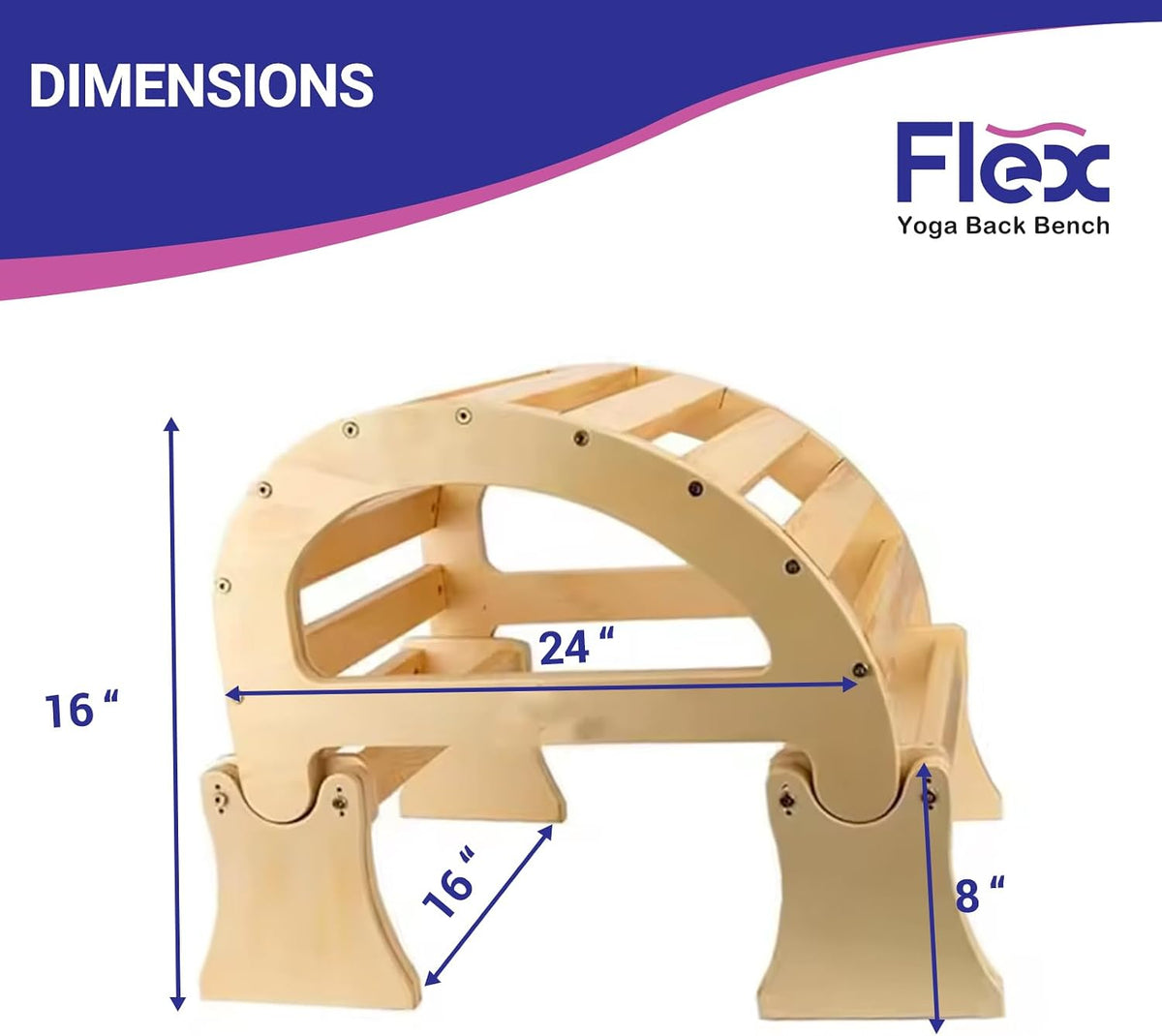 PMT Medical Flex - Yoga Back Bench | Elevate Your Stretch with Anatomical Bends, Ergonomic Support, and Durable Construction for Ultimate Comfort and Flexibility, Sandal