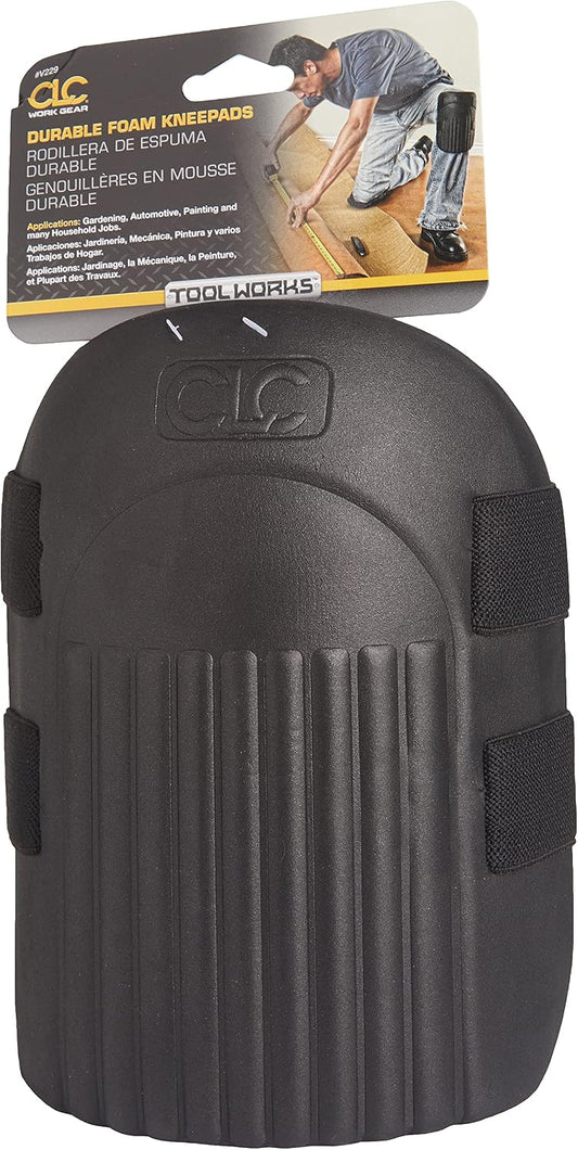 CLC V229 Durable Foam Kneepads, Black