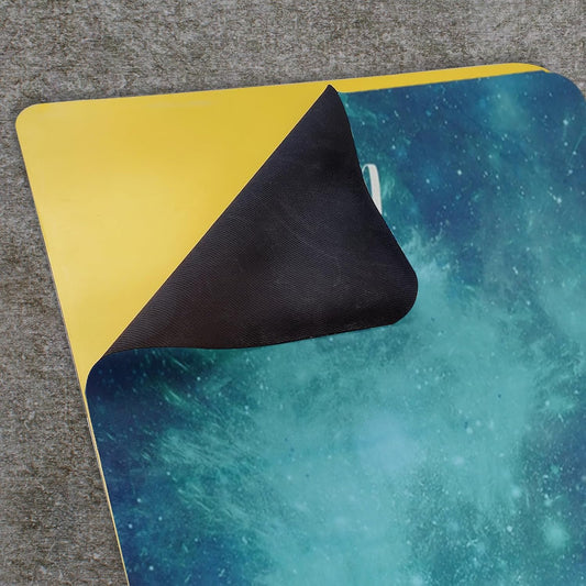 72'' x 27'' Travel Yoga Mat 1.5mm Thick - Foldable Non-Slip Natural Rubber Base & Suede Mat, Sweat-resistant Antibacterial Light Yoga Mat Material Cover for Women Men, Suitable for Beach Pilates Fitness