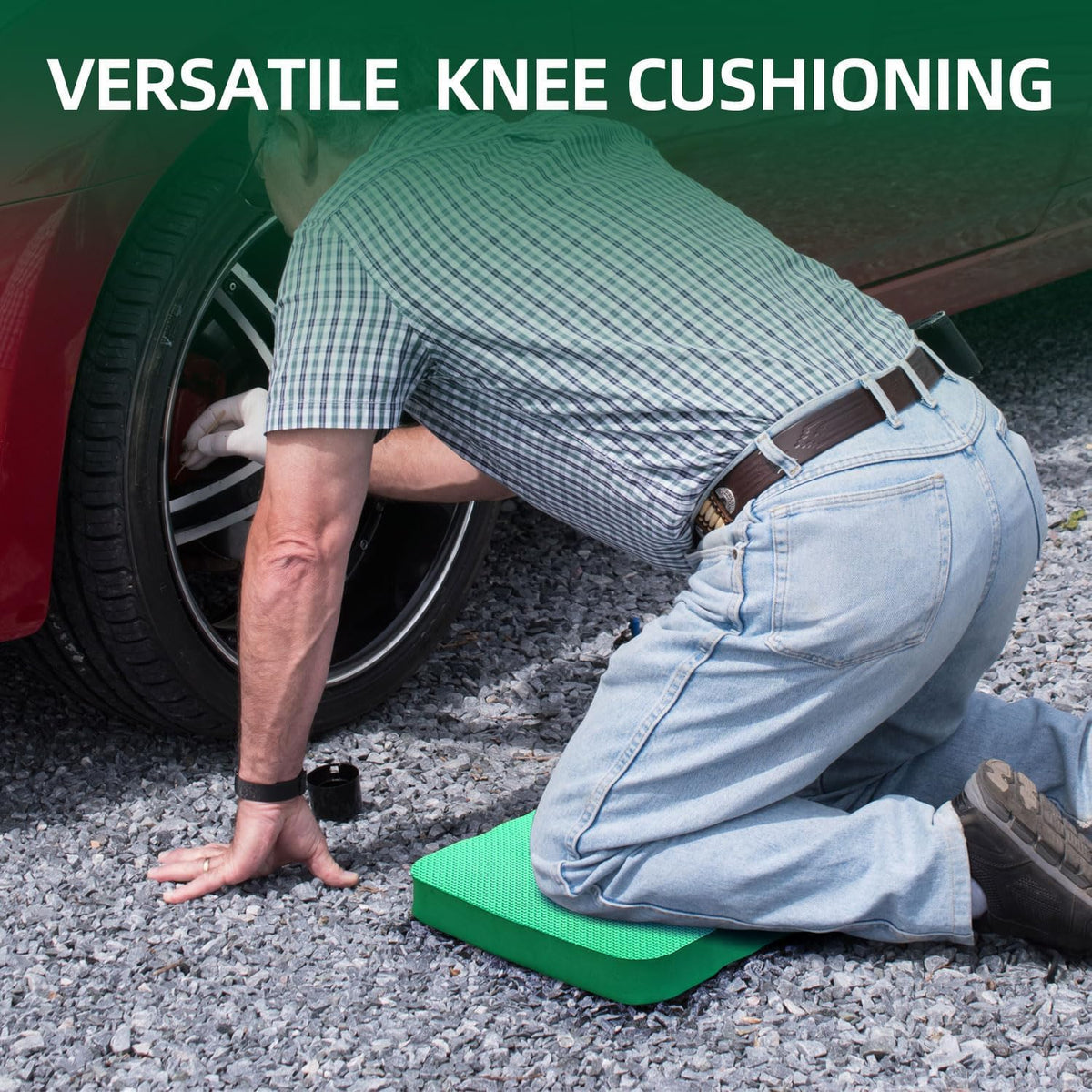 Premium Thick Kneeling Pad, 2-Pack Large Comfortable Gardening Knee Mat with 2 Different Surfaces, Extra Thick Knee Cushion Kneeler for Gardening Work Baby Praying, Gifts for Women Men Seniors