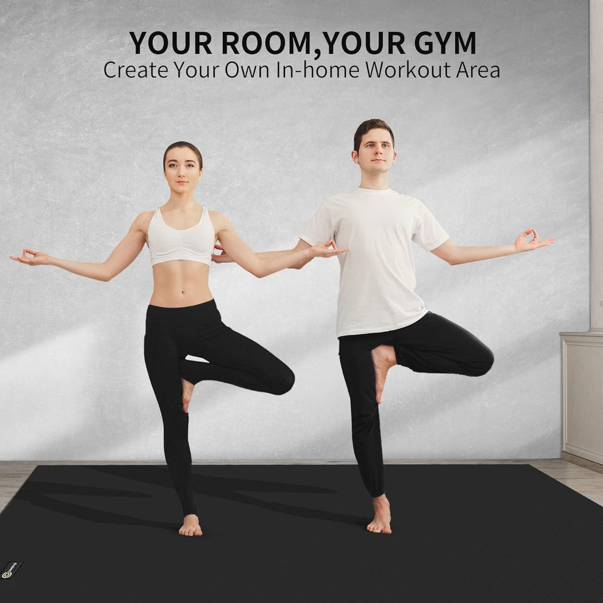 Extra Long Wide Yoga Mat, Thick PVC Workout Mat