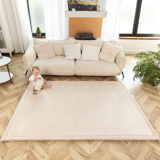 CloudSoft Mat for Floor 60" x 80" Beige
