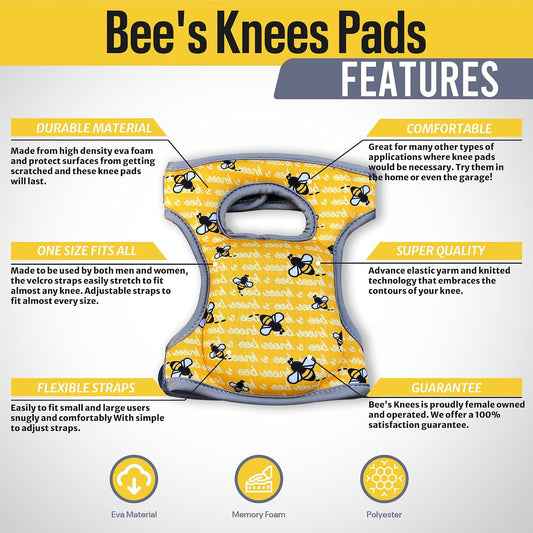 Cleaning Knee Pads! Great Gift with Soft Foam and NEW LONGER Adjustable Straps, Durable and Soft Knee Protection. Water-Resistant Cleaning Floors, Working in Garden, Yoga, Gardening