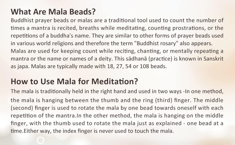 108 Mala Beads Bracelet 6mm 8mm Natural Indian Agate/Green Moss Agate Gemstone Healing Crystal Stone Beaded Bracelet Hand Knotted Prayer Mala Beads Necklace for Yoga Meditation Balance