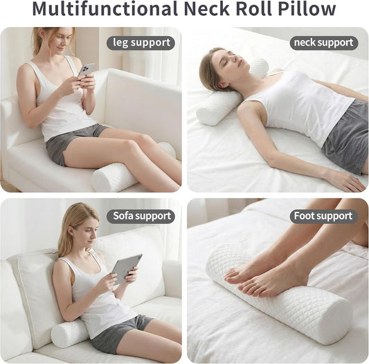 HJAHHSM Neck Roll Pillow | Memory Foam, Neck Support