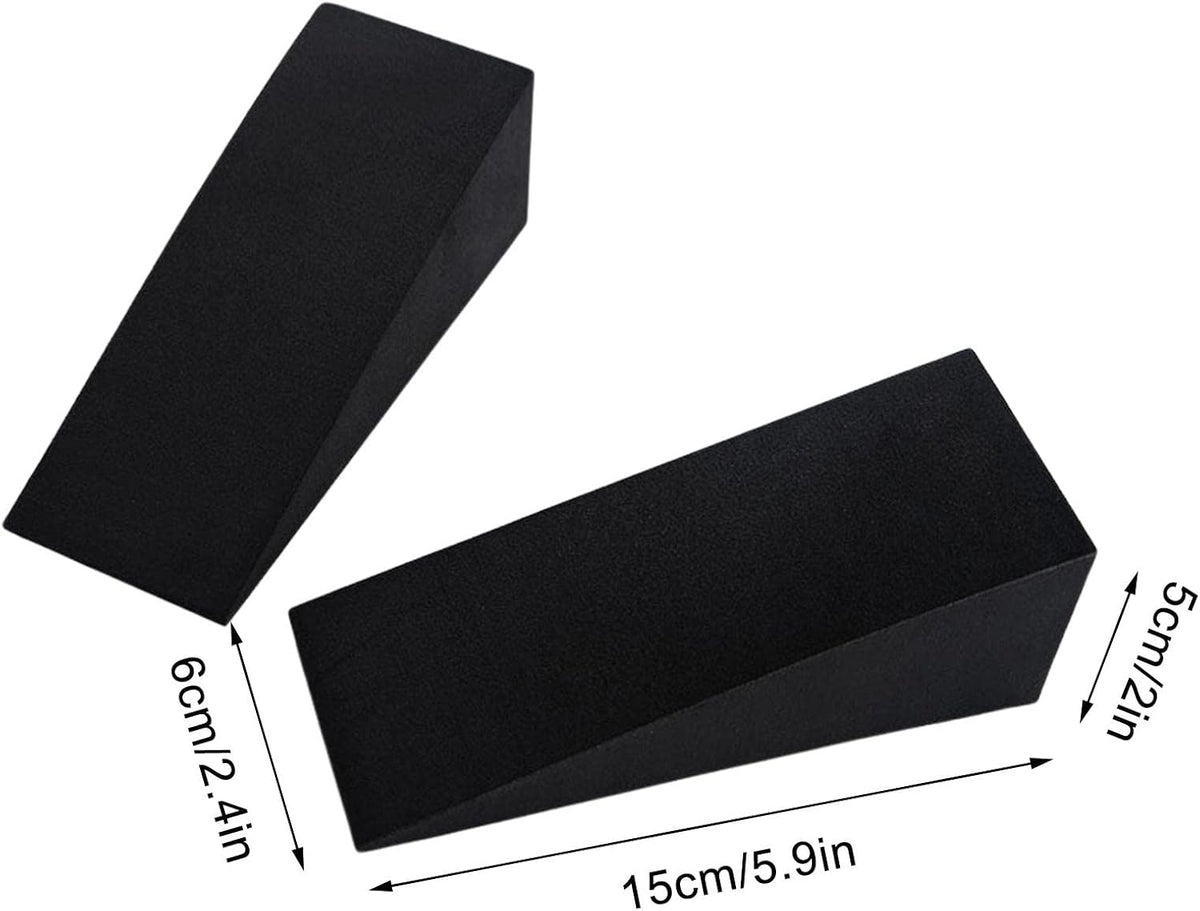 Yoga Block Wedge Yoga Foam Slant Board Calf Stretcher for Wrist and Lower Back Support, Knee Pad, Back Support, Black