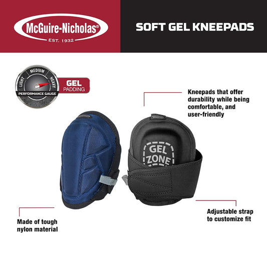 Gel Lite Flooring Pro Knee Pads, 1 Pair, Navy/Black