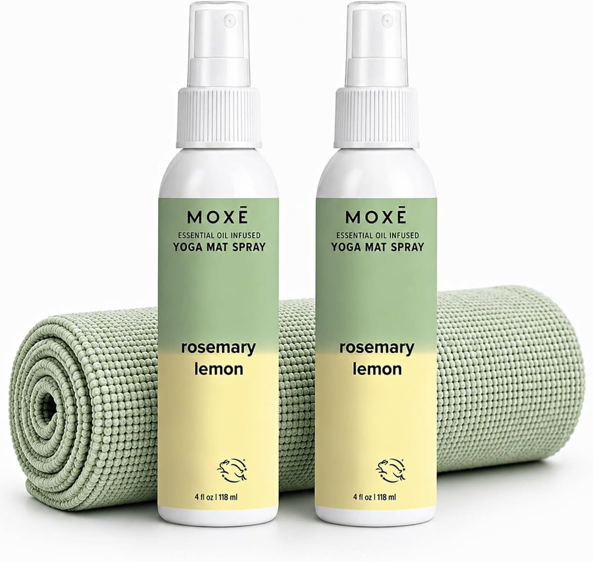 Yoga Mat Cleaner Spray, Rosemary & Lemon Essential Oils, 4oz
