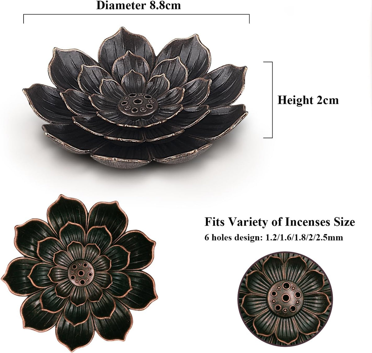 Incense Burner - Lotus Incense Stick Holder
