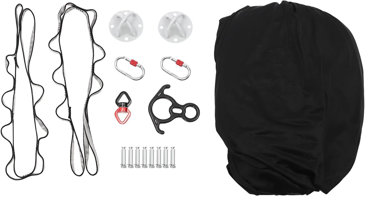 Aerial Silks Equipment, Stretch Aerial Silk Starter Kit for Aerial Acrobatic Dance, Aerial Yoga Hammock