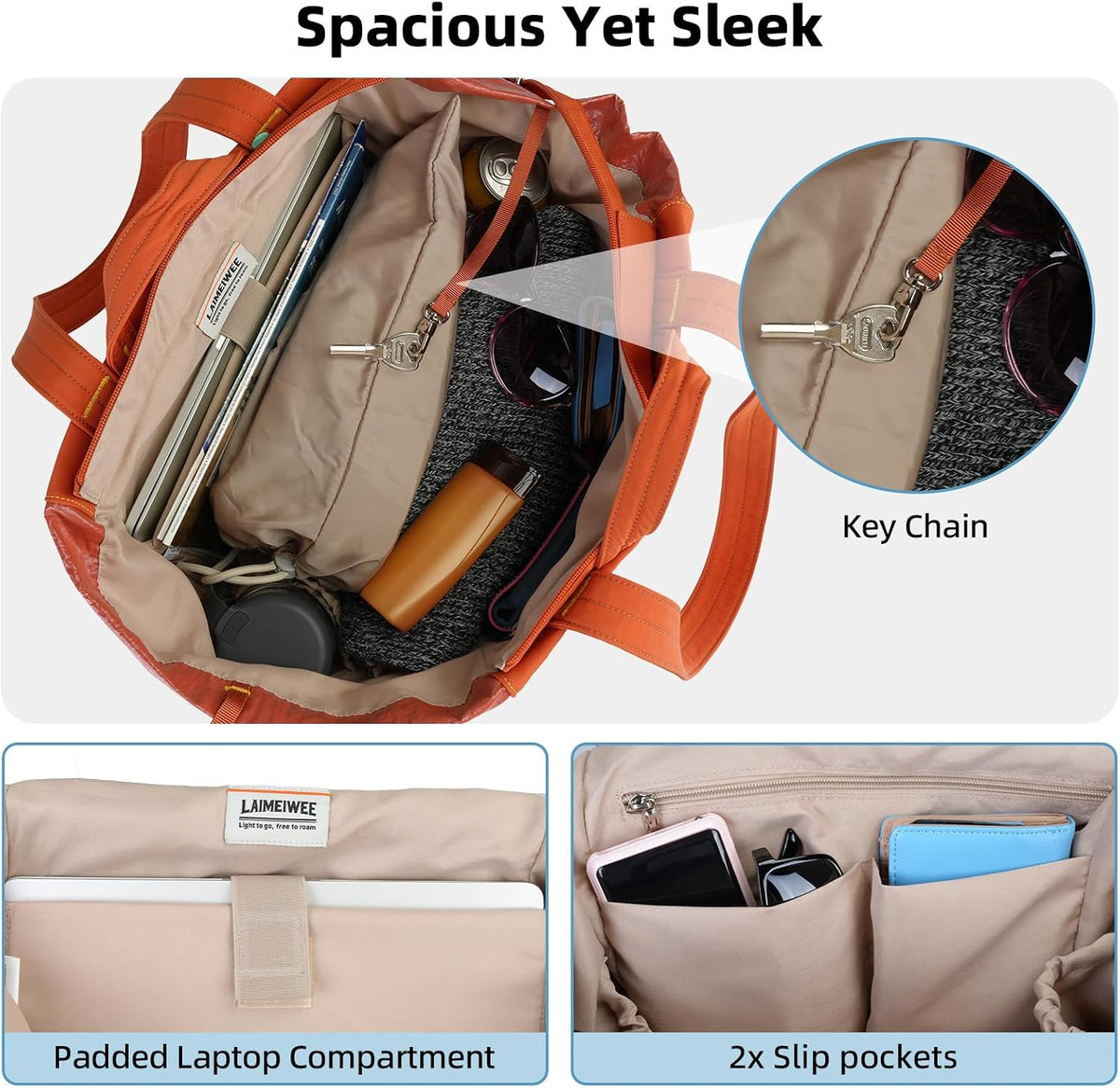 Everyday Bag Tote for Women, 25L Lightweight Spacious Gym&Work
