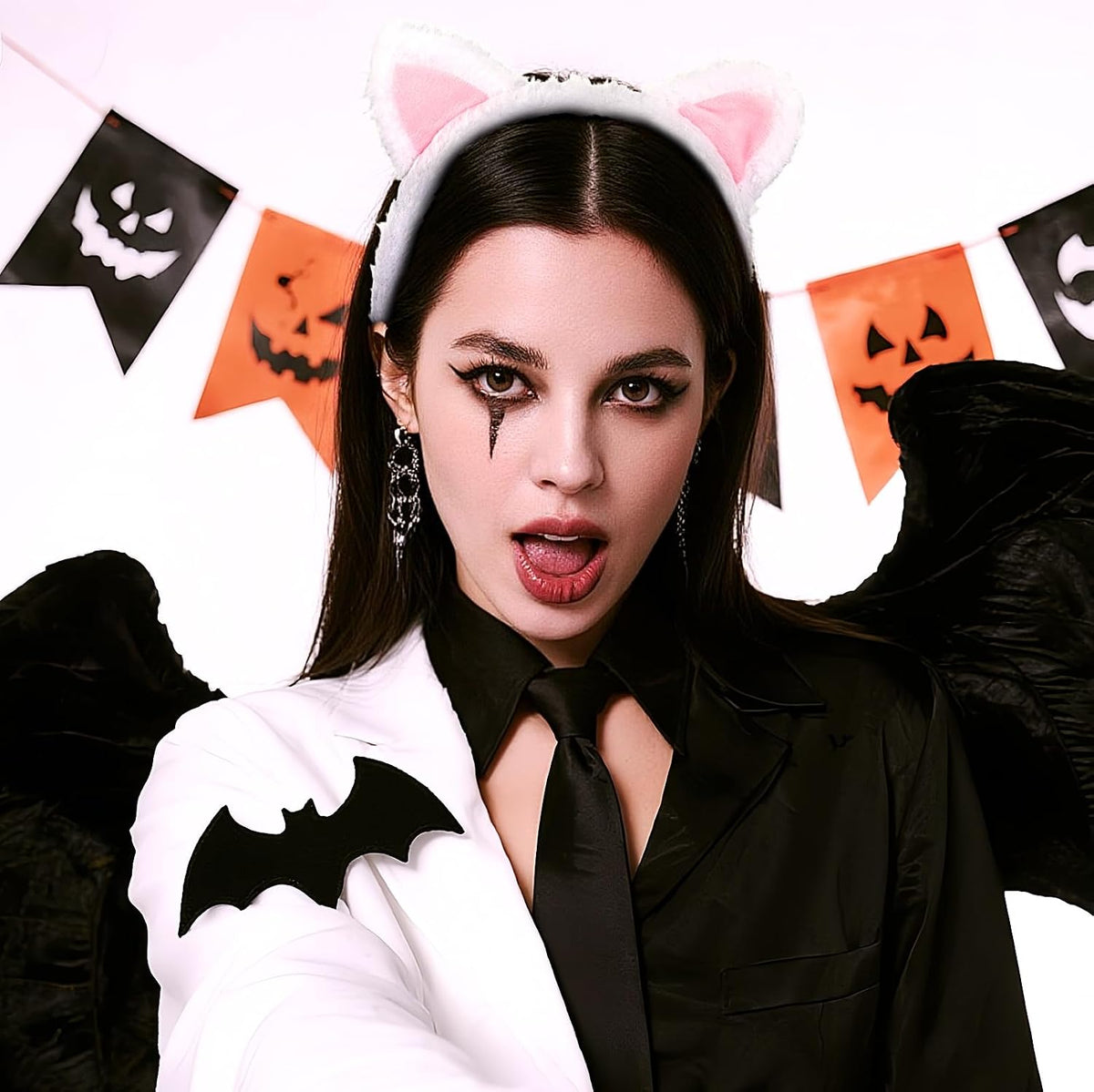Cat Ears Headband, Plush Fuzzy Hairbands for Cosplay, Makeup, Yoga, and Photo Props for Adults