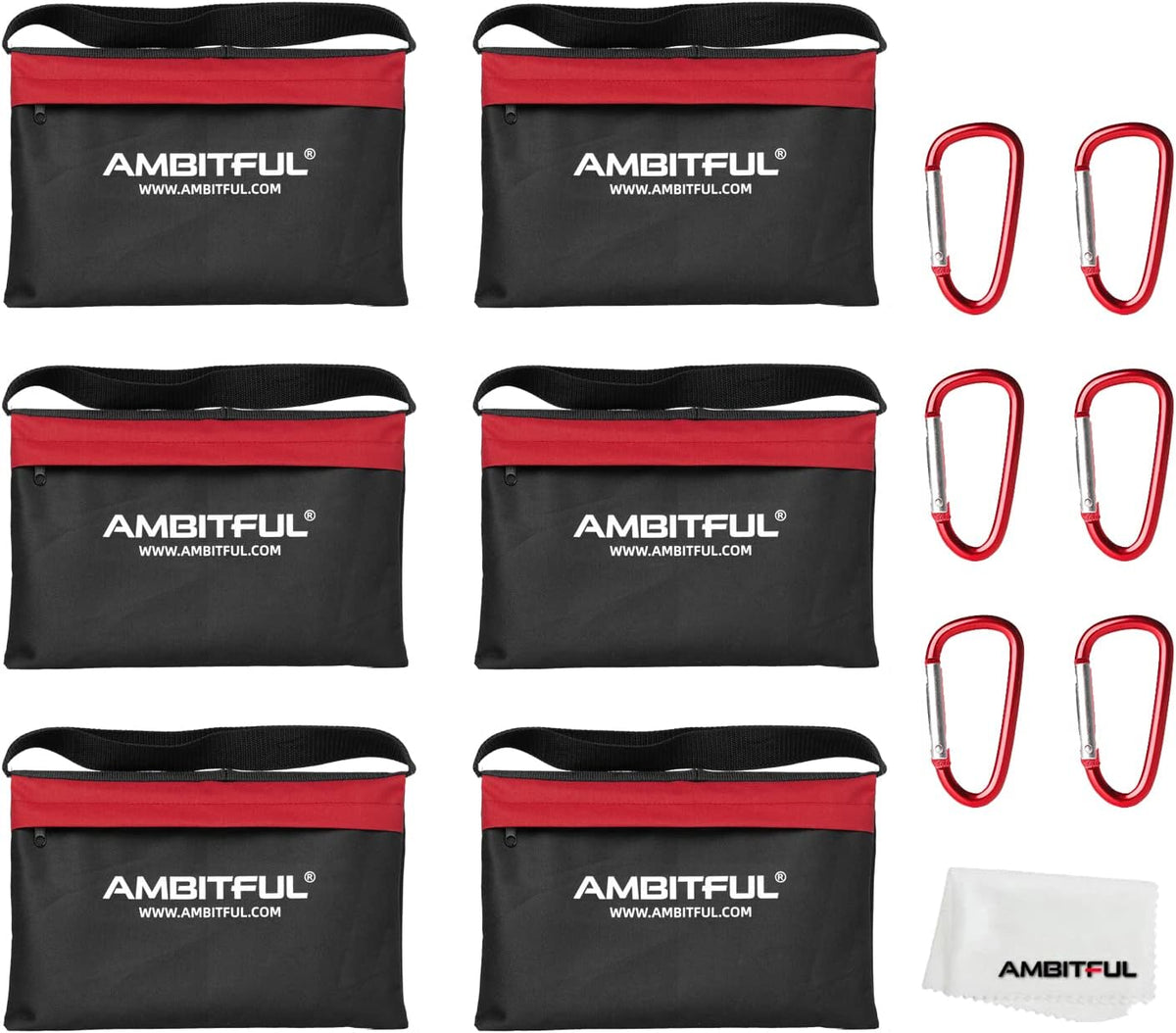 4 Packs Sandbags Weight Bags with Hook for Photography Studio Film
