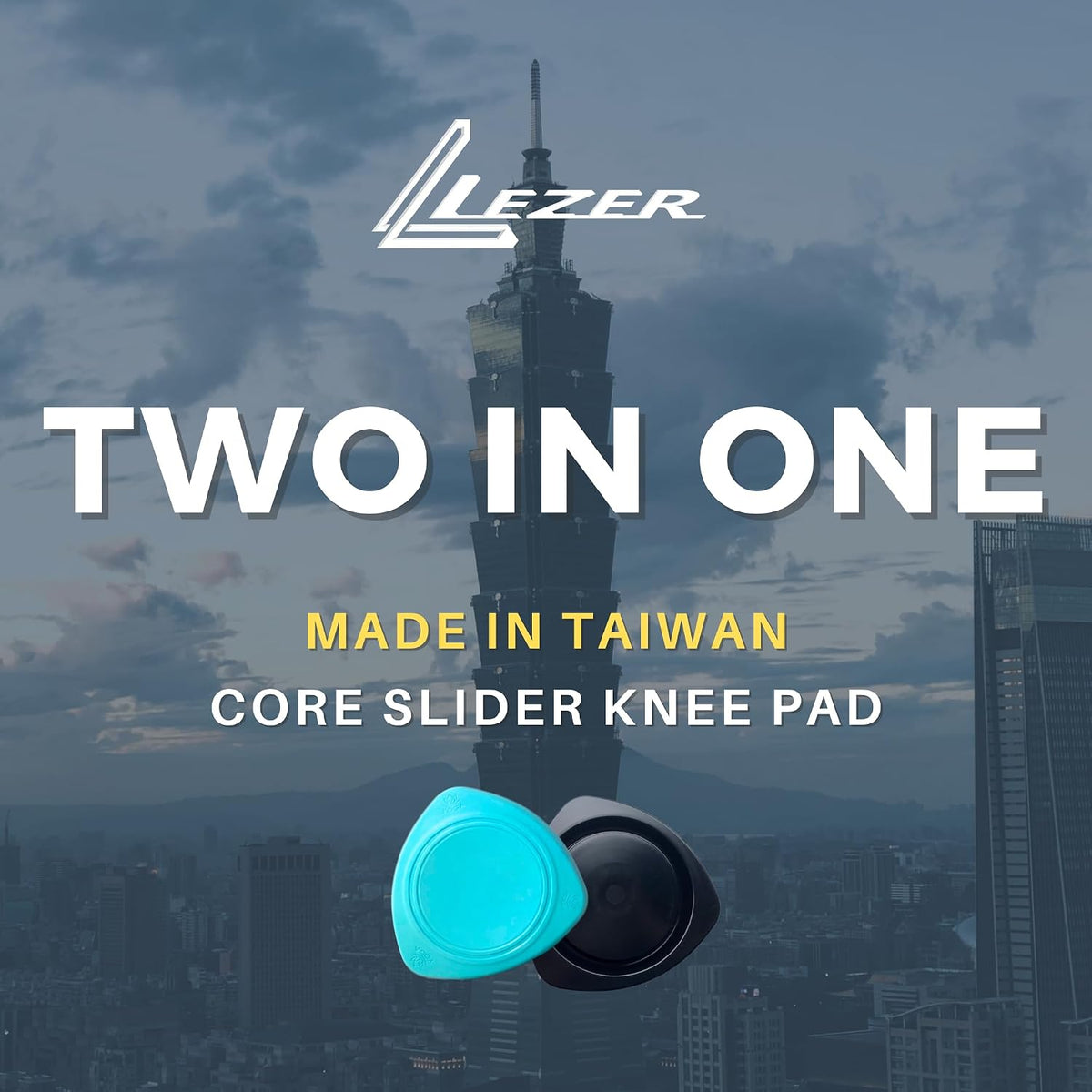 2 IN 1 Yoga Knee Pad Slider, Core Gliding Disc, Extra Thick Yoga Mat, Cushion, Wrist Support, Exercise, Home Gym Workout Equipment, Honeycomb Structure, Set of 2