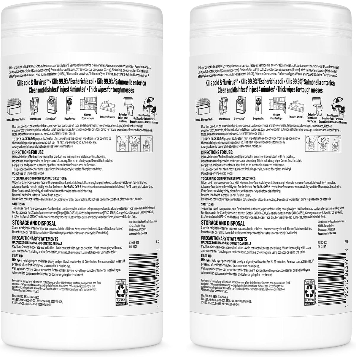 Disinfecting Wipes, Lemon & Fresh Scent, Sanitizes, Cleans, Disinfects & Deodorizes, 255 Count (3 Packs of 85), Packaging May Vary
