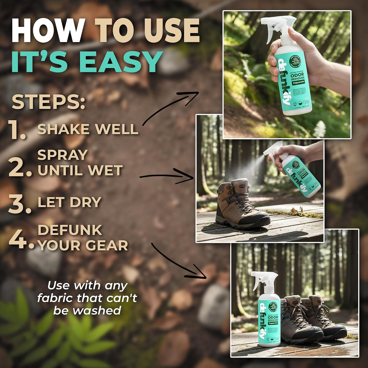 Lavender Odor Eliminator Spray, Shoe & Carpet Deodorizer, 32oz
