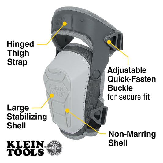 60897 Knee Pads for Men and Women, Non-Marring, Heavy Duty Stabilizer Work Knee Pads, Adjustable Straps for Construction and Flooring
