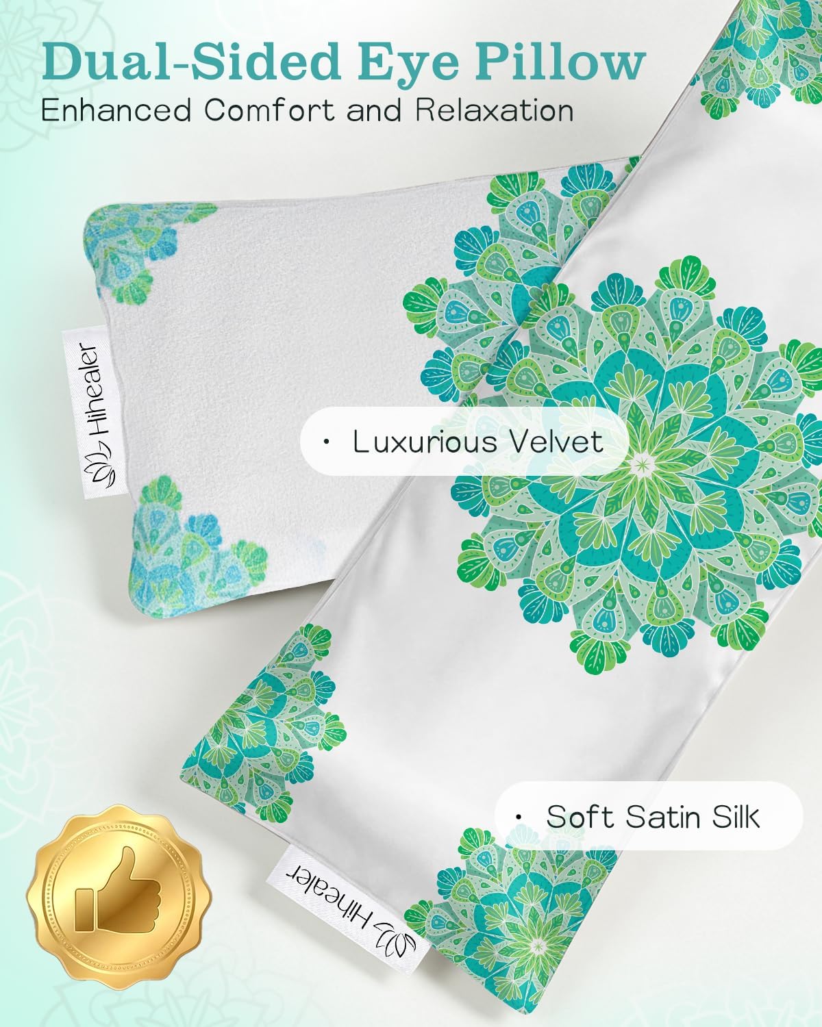 Lavender Eye Pillow for Relaxation, Yoga, Sleep, Weighted Eye Mask