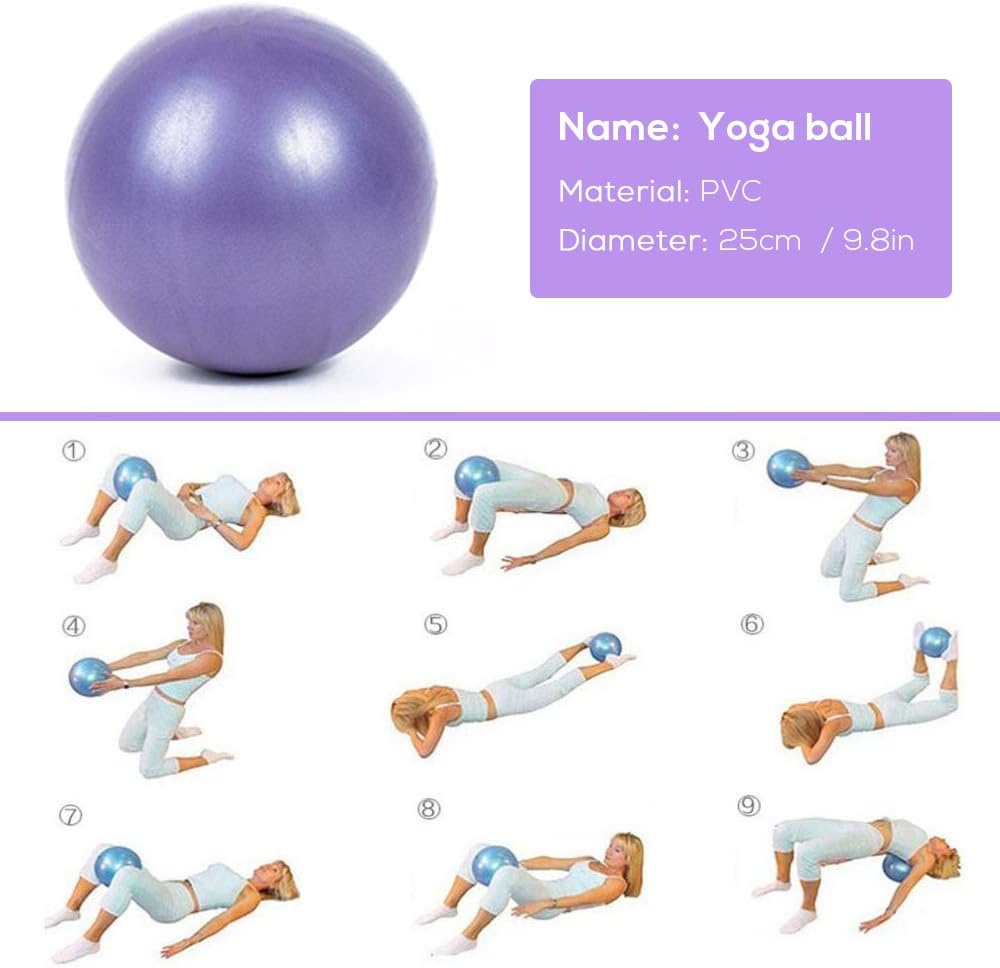 Yoga Block 5pcs Yoga Equipment Set Include Yoga Ball Yoga Blocks Stretching Strap Loop Band Exercise Band