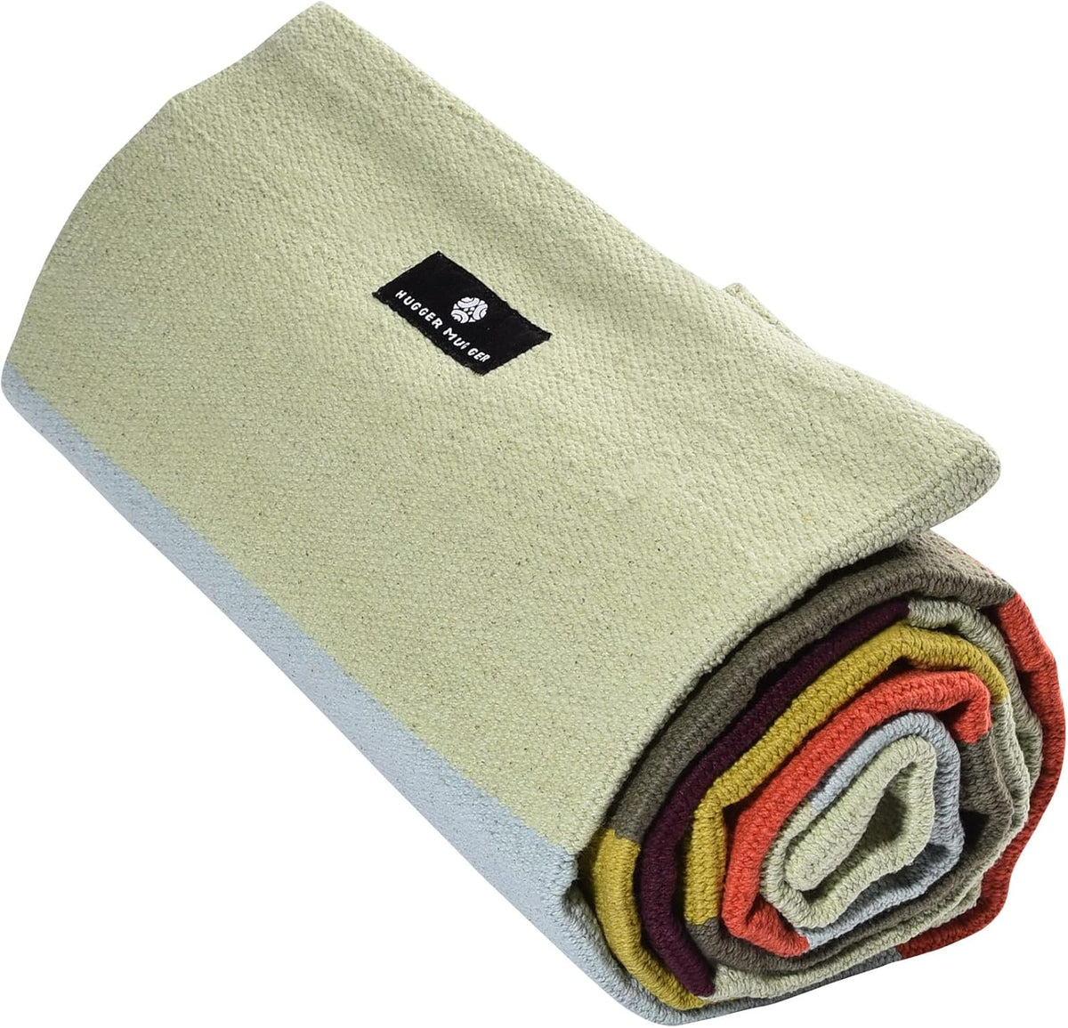 Cotton Yoga Rug - Absorbent, Grippy Tight Weave, Ashtanga and Hot Yoga Rug, Helps with Slippery Hands and Feet
