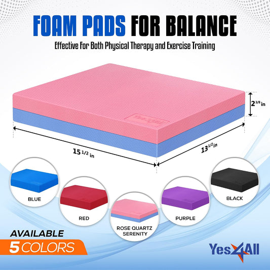 Exercise Balance Pad, Non-Slip Foam Kneeling Pad