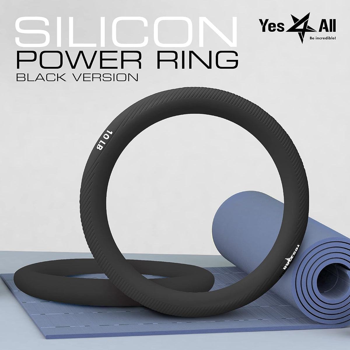 Power Ring 10lbs, Weight Ring, Weighted Circle, Kettlebell for Yoga Exercise, Aerobics, Home Fitness, Core Training
