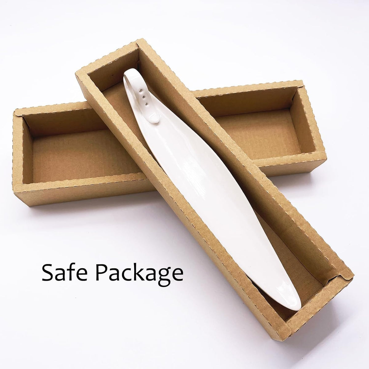 9" Length Incense Stick Holder with 3 Holes, White Porcelain Incense Tray Ash Cather for Spa, Meditation Room, Yoga, Home, Office (Green)