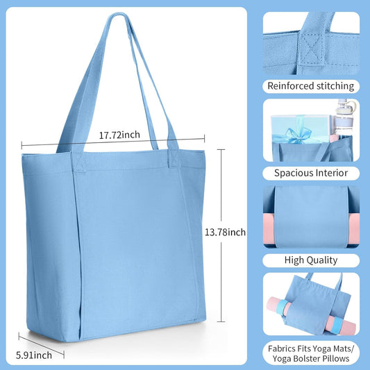 Yoga Mat Bag Set for Women Including Yoga Tote Bag (Without Mat) Booty Resistance Bands Non Slip Sports Socks Silicone Ties for Pilates Travel Workout Office Home Gym