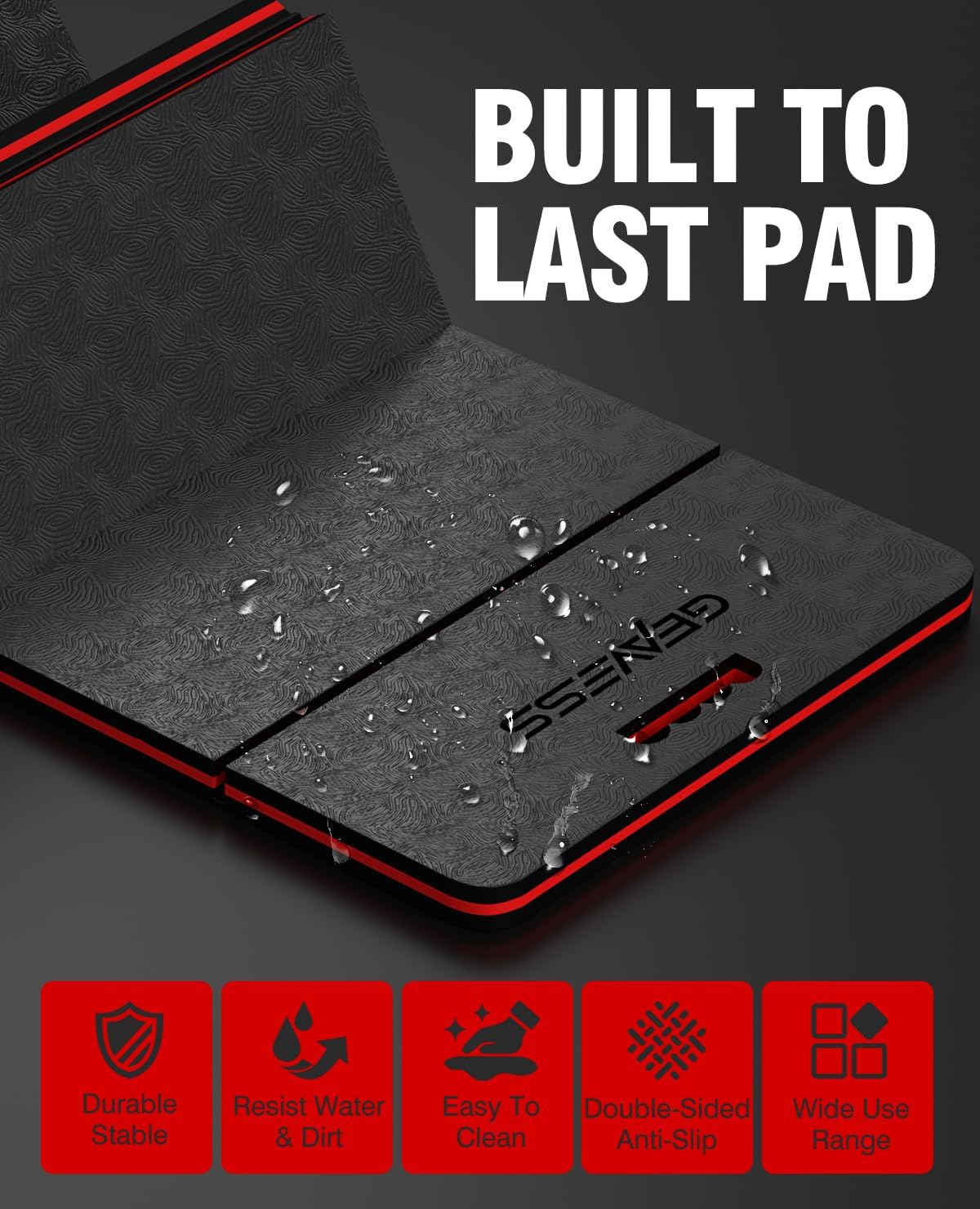 1.5" Extra Thick Kneeling Pad, Foam Knee Pad Cushion, 17.5"x11"