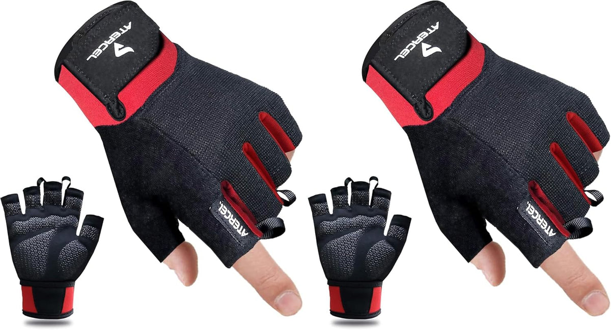 Workout Gloves for Men and Women, Exercise Gloves for Weight Lifting, Cycling, Gym, Training, Breathable and Snug fit