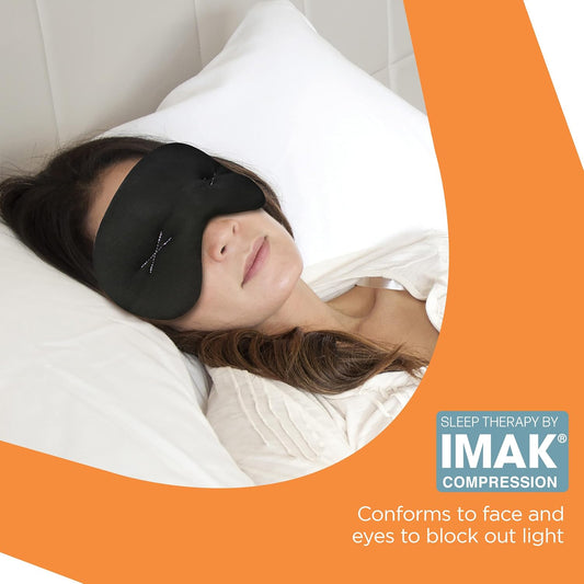 Eye Pillow Compression Eye Mask, Cooling, Universal Fit, Black