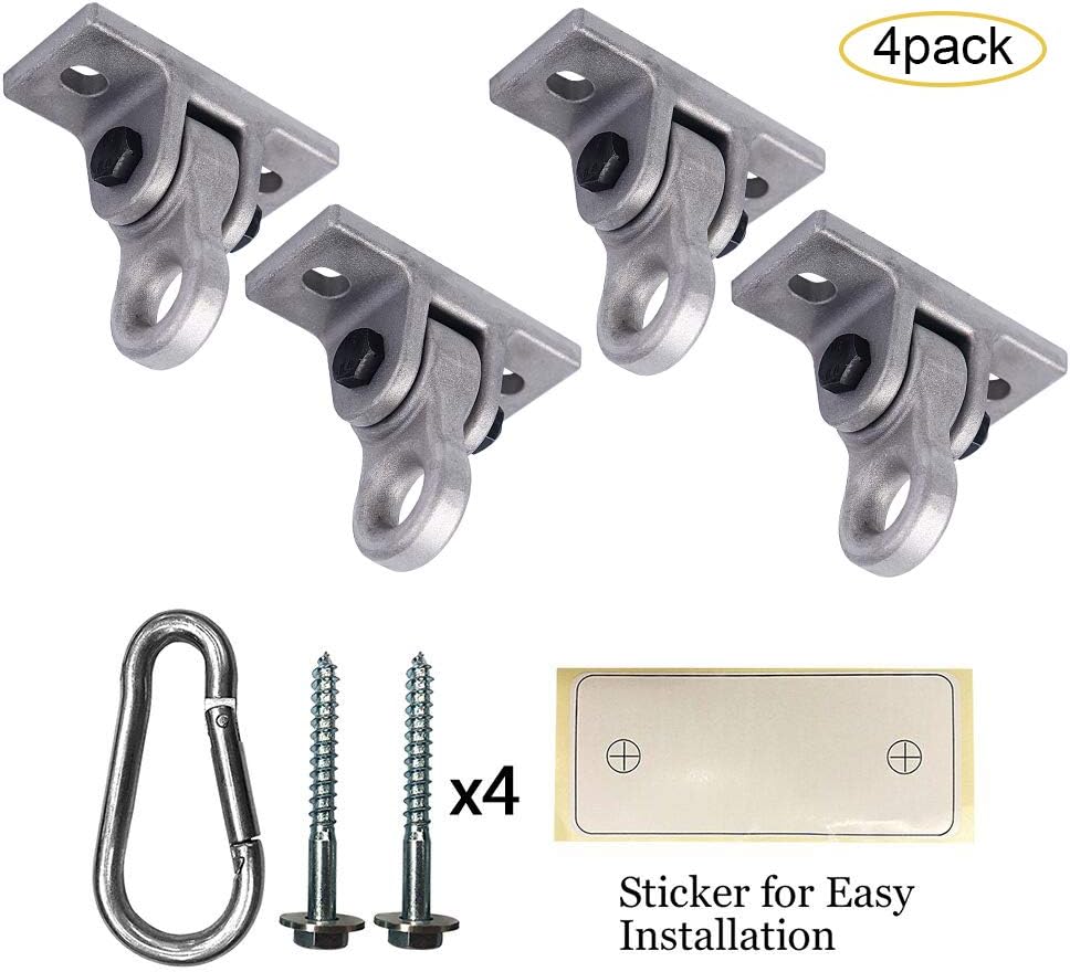 Heavy Duty Blue Swing Hangers Screws Bolts Included Over 5000 lb Capacity Playground Porch Yoga Seat Trapeze Wooden Sets Indoor Outdoor