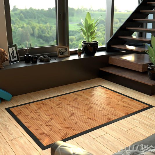 Bamboo Rug - Little Leaf - 4' x 6'