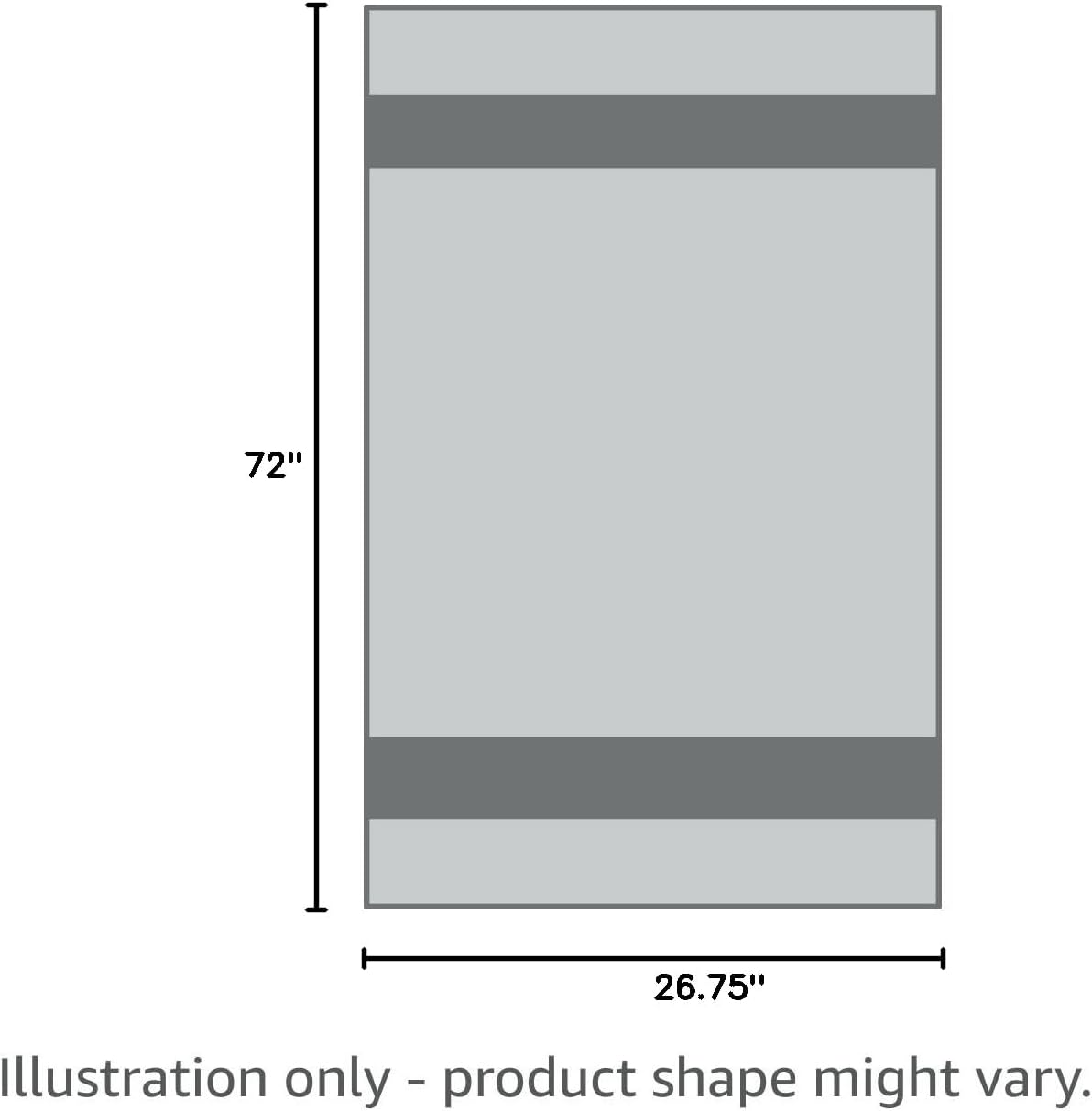 72" x 26.75" Long Hot Yoga Mat Towel Plus Compact Face Towel
