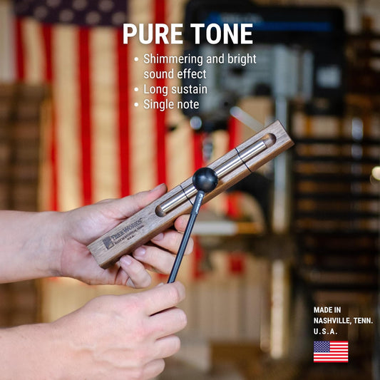 Chimes Energy Chime, Single Note –– MADE IN U.S.A. –– For Meditation, Classrooms, Sound Healing or Yoga, Includes Mallet