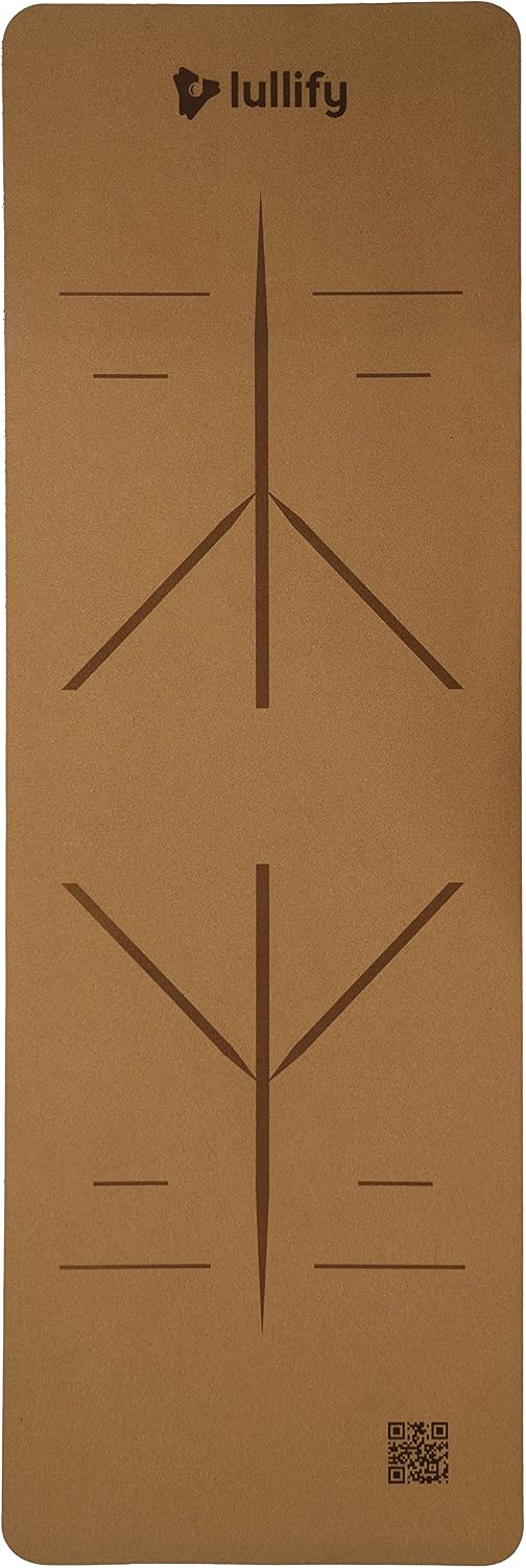 Premium Cork Yoga Mat | Non Slip and Built To Last Through Hot Yoga Or Exercise Class | Biodegradable and Built With Sustainable Materials | Carrying Strap Included