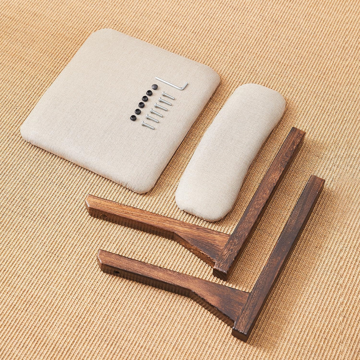 Meditation Floor Chair with Back Support, Tatami Seat