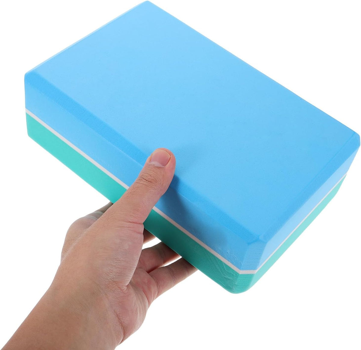 2pcs Blue Yoga Blocks: Non Slip Blocks Non Slip Foam Bricks Anti Tilt Lightweight High Density Yoga Accessories For Sports Meditation Fitness Stretching Toning