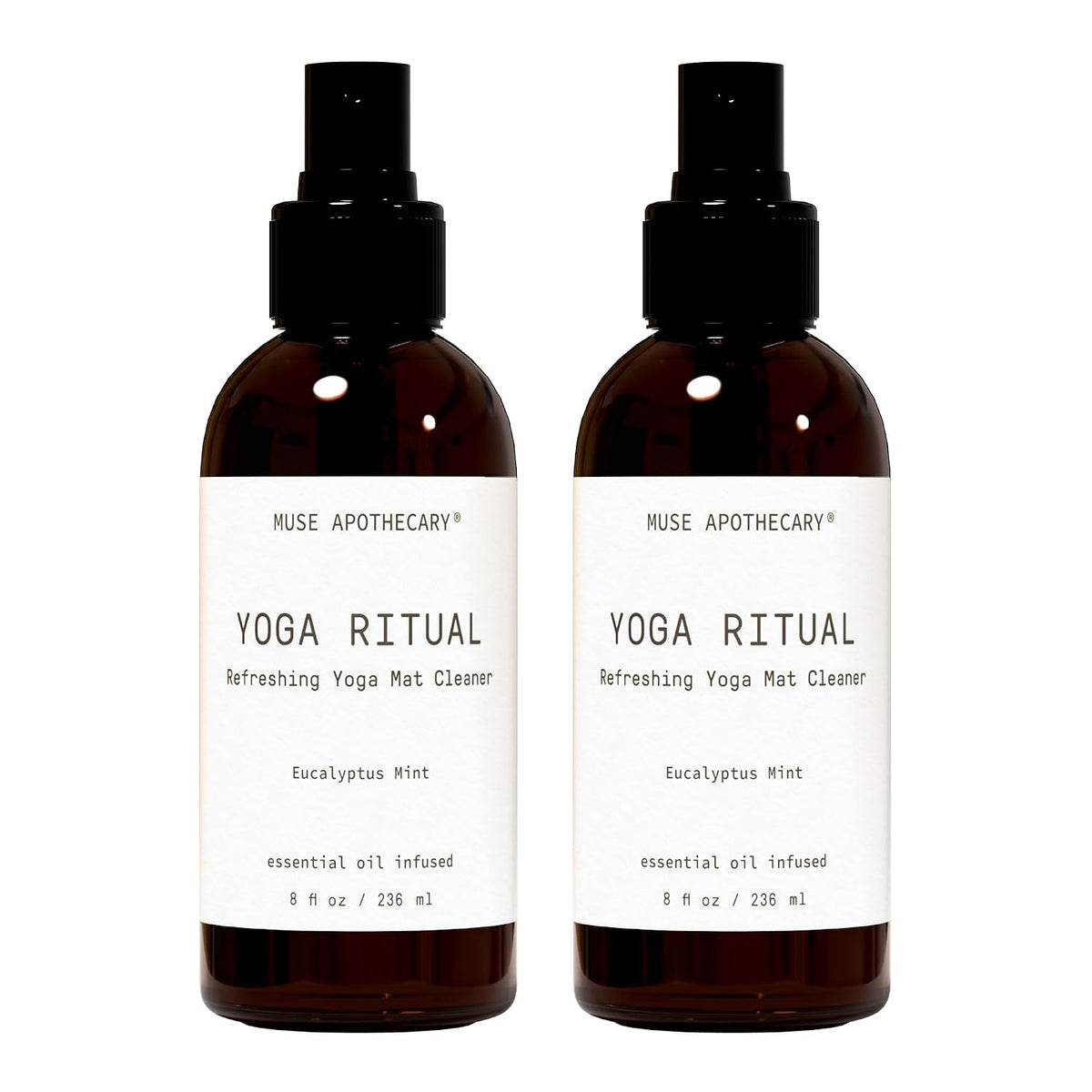 Yoga Ritual - Aromatic and Refreshing Yoga Mat Cleaner, 8 oz, Infused with Essential Oils - Eucalyptus Mint