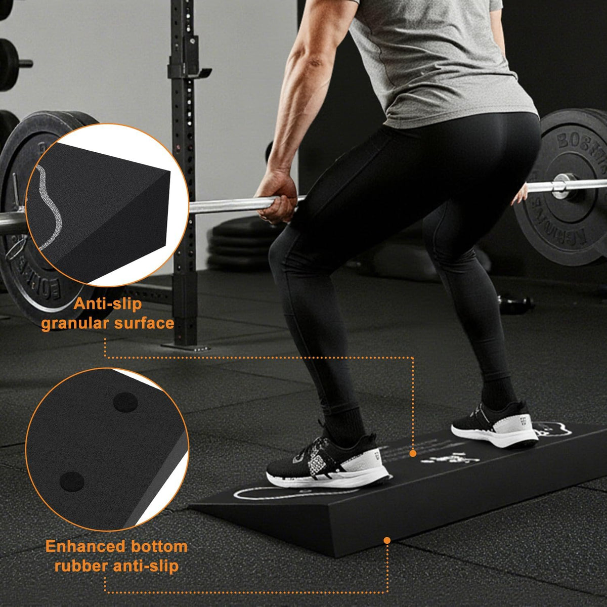 Squat Wedge Block Non-Slip Heel Elevated Training