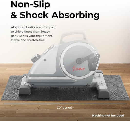 Equipment Mats, Home Gym Floor Protection, 4 Sizes | Non-Slip, Protects Floors/Equipment, Absorbs Vibration, Sweat-Resistant, High-Density Foam, For Different-Sized Machines
