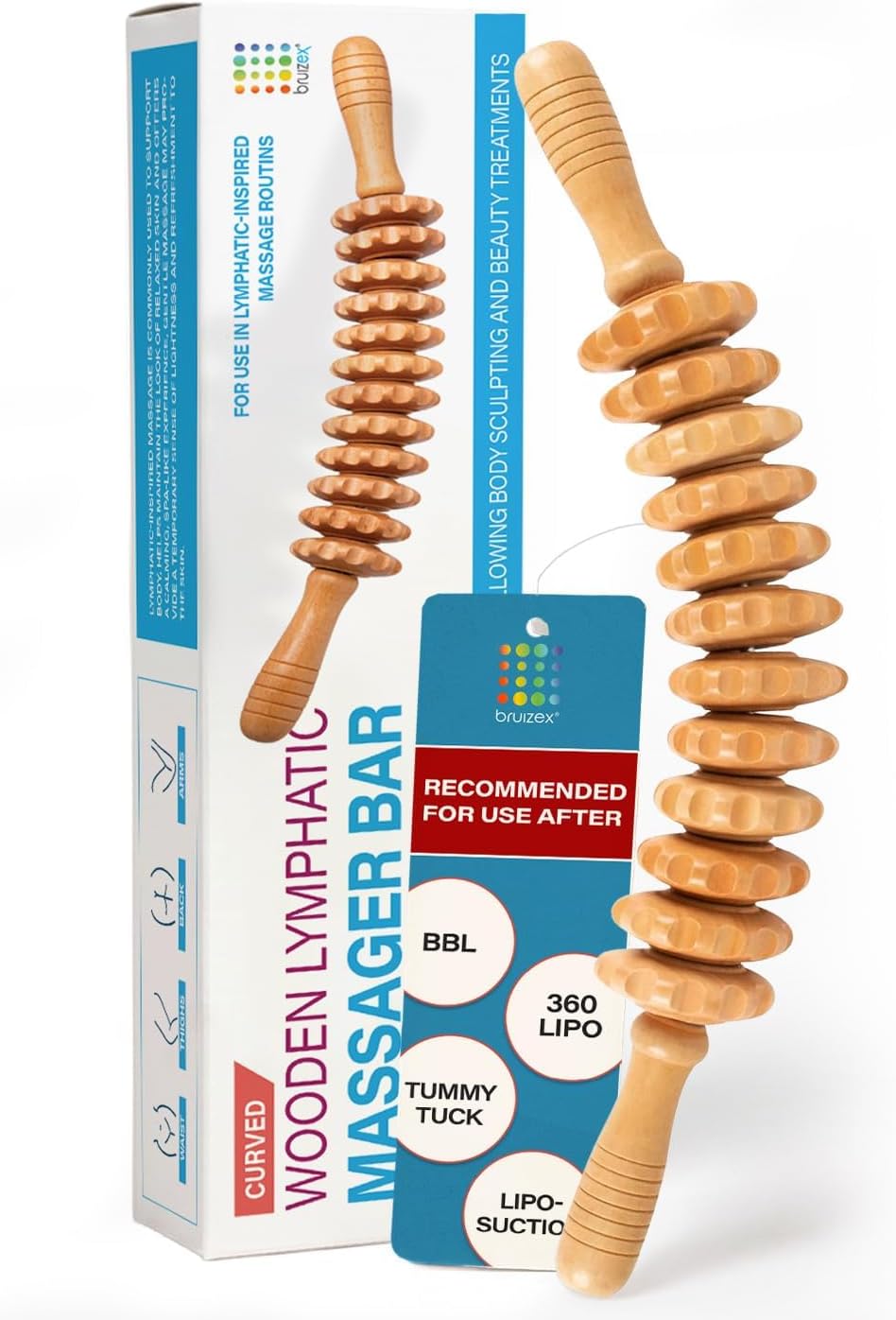 Lipo Roller Lymphatic Drainage Massager, Massage Tool for Stomach