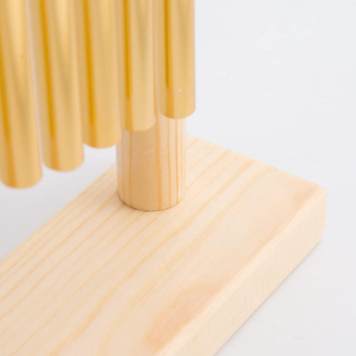 20 Note Chime Wind Chime 20 Bars Instrument Percussion with Mallet (Gold)
