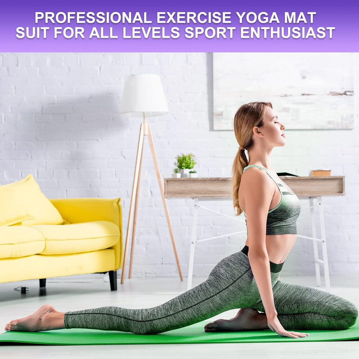 3 mm Thin Yoga Mats Bulk, 68 x 24 in