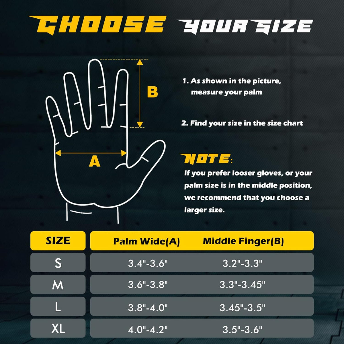 Full-Finger Workout Gloves for Men, Padded Gym Gloves with Grip