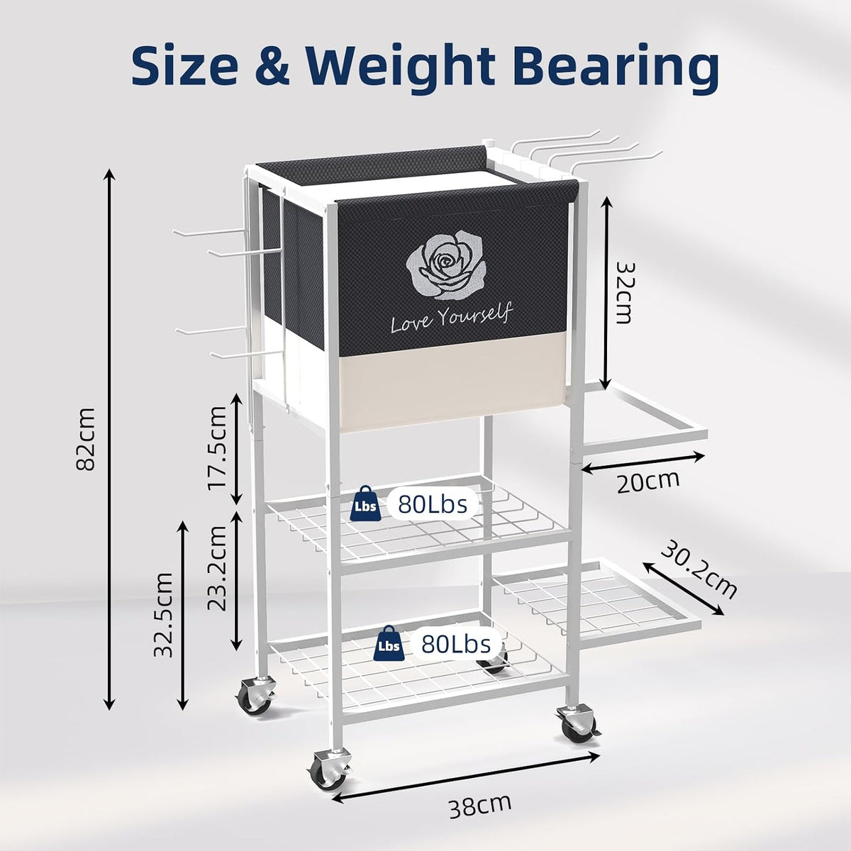 Multi-Functional Home Gym Storage Rack,Yoga Mat Storage on Wheels