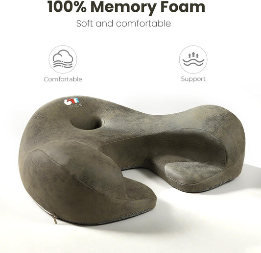Meditation Cushion Memory Foam Floor Pillow for Cross Legged Sitting
